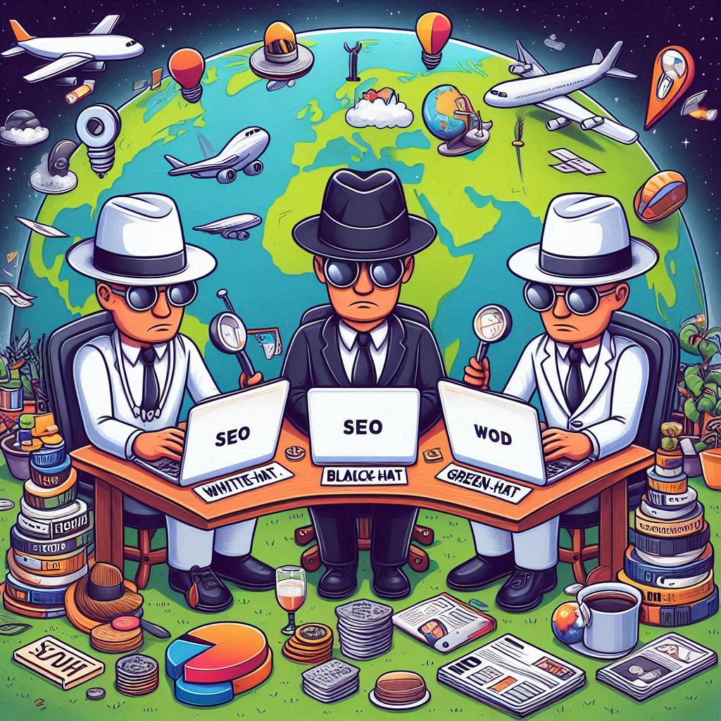 The Colorful World of SEO: White-Hat, Black-Hat, Green-Hat & Red-Hat Explained!